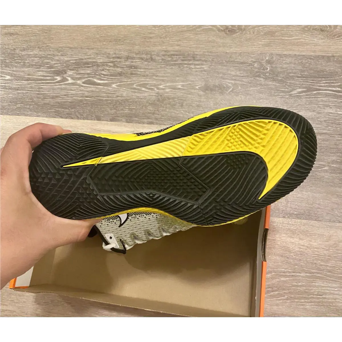 Nike shoes - Nike Air Zoom Vapor X Knit - AR0496-004 - Speed Yellow-Black-White (UPC: 194497776644) 9
