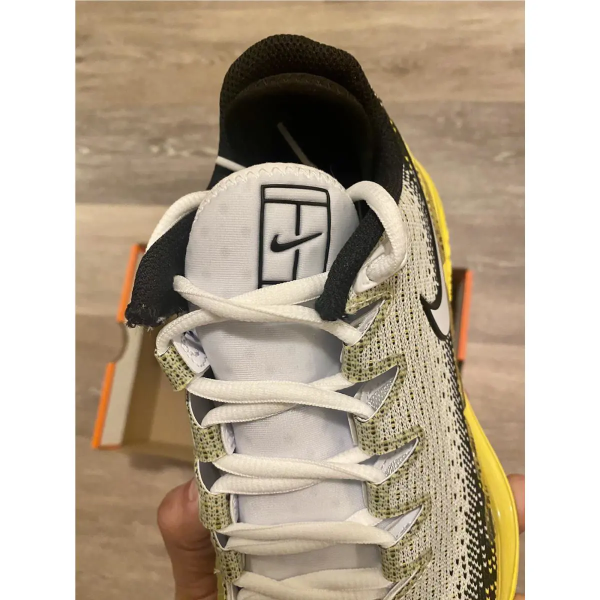 Nike shoes - Nike Air Zoom Vapor X Knit - AR0496-004 - Speed Yellow-Black-White (UPC: 194497776644) 6
