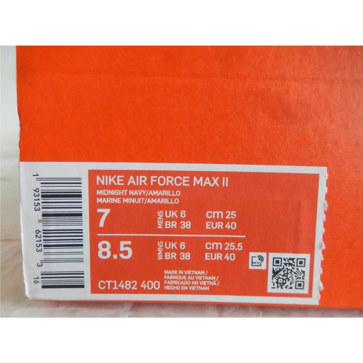 Nike shoes - Nike Air Force Max II - Blue (UPC: 193153621533) 3