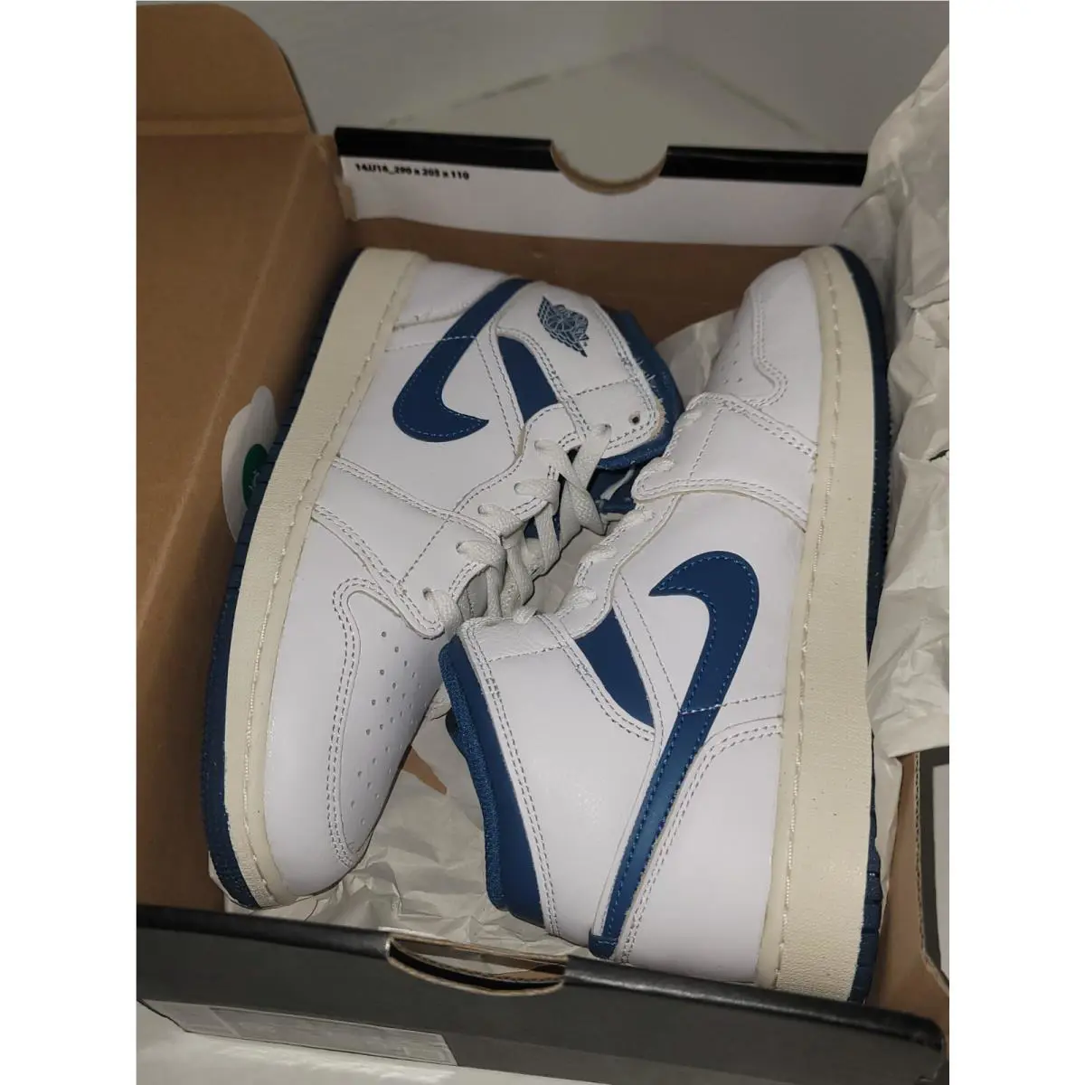 Nike shoes - Air Jordan 1 - Air - FN7432 141 - white/blue 3
