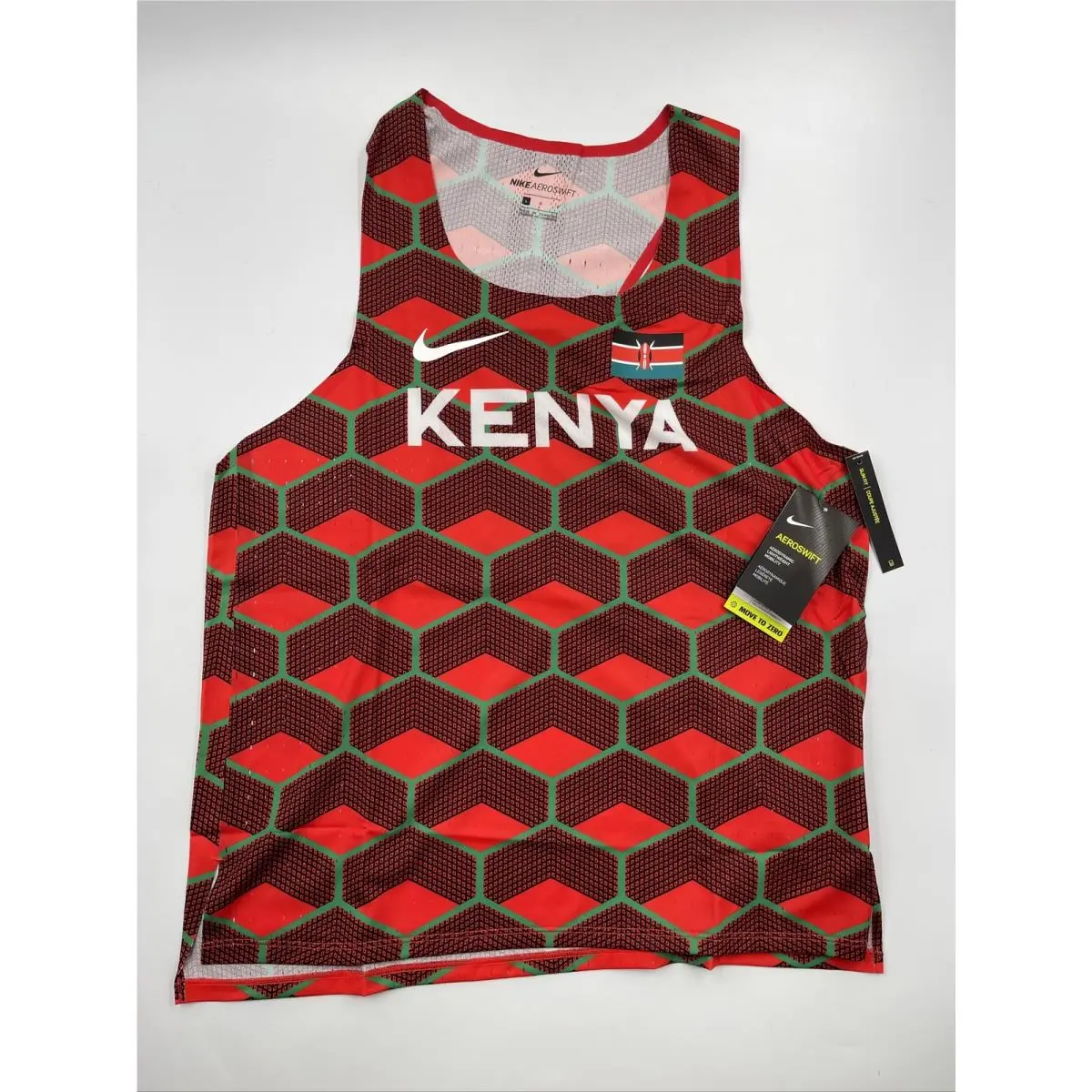 Eliud Kipchoge Nike Dri-fit Adv Team Kenya Aeroswift Running Singlet Men’s Sz L