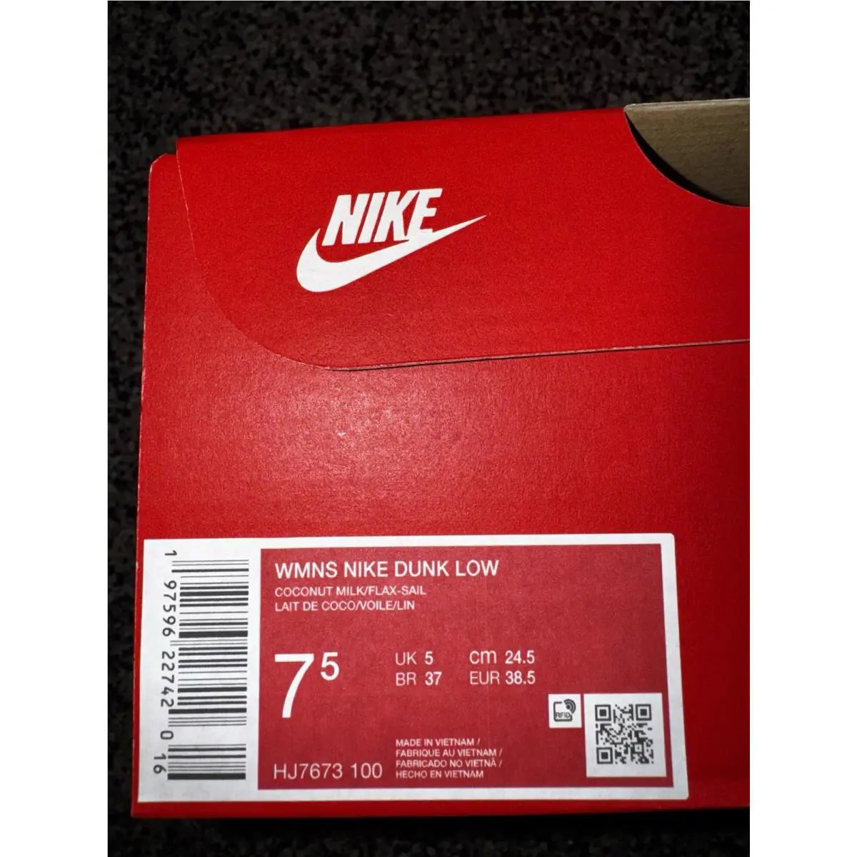 Nike shoes - Nike Dunk Low - Dunk Low - HJ7673-100 - Coconut Milk / Flax Sail 4