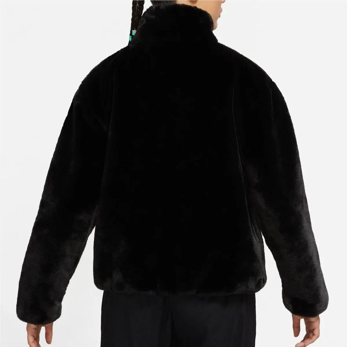 Nike clothing - Nike Sportswear Faux Fur Jacket - DM1759-010 DM1759010 - Black (UPC: 195243727033) 0