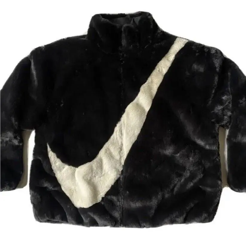 Nike clothing - Nike Sportswear Faux Fur Jacket - DM1759-010 DM1759010 - Black (UPC: 195243727033) 5