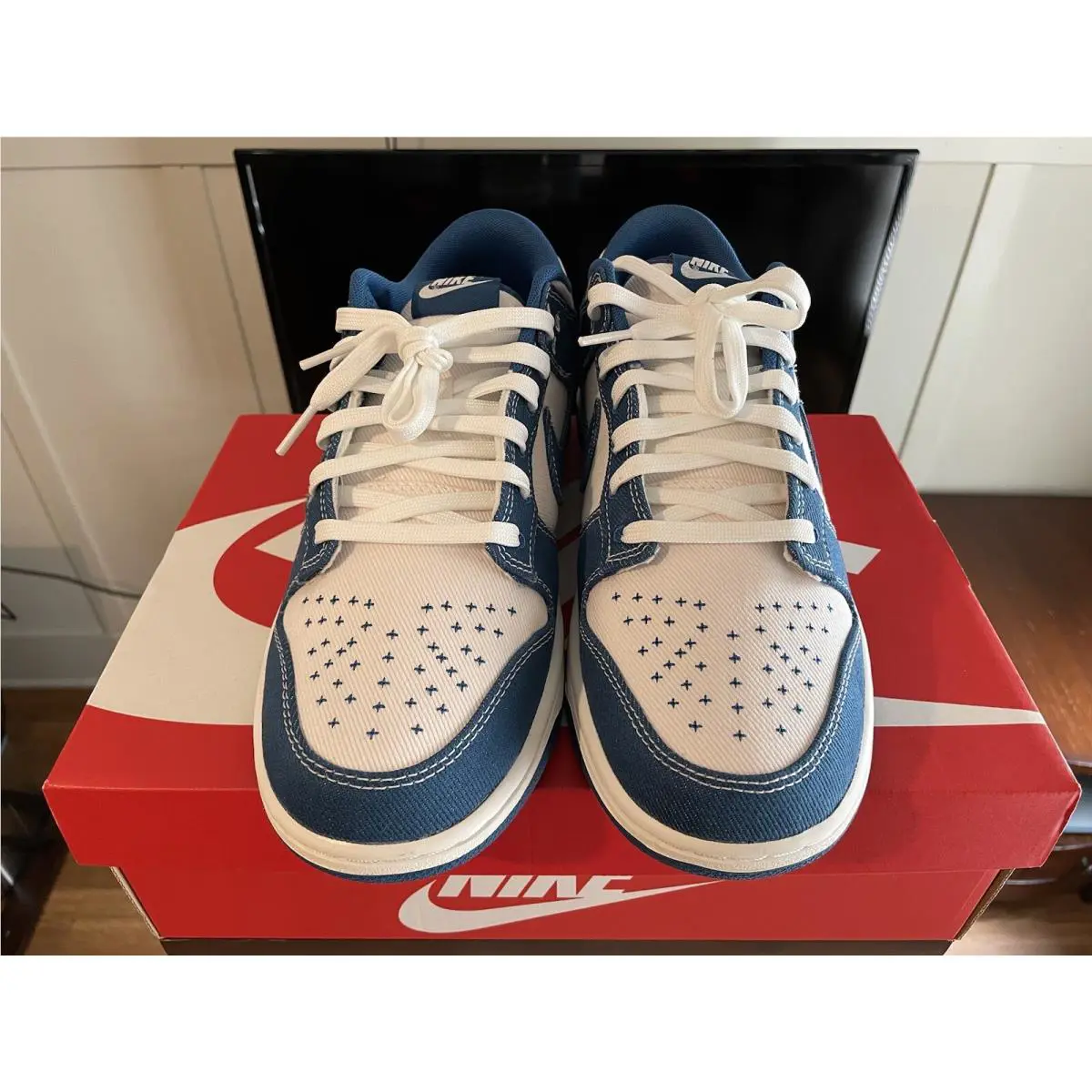 Nike shoes - Nike Dunk Low - Dunk Low - DV0834101 - SUMMIT WHITE/INDUSTRIAL BLUE (UPC: 00196153296039) 3