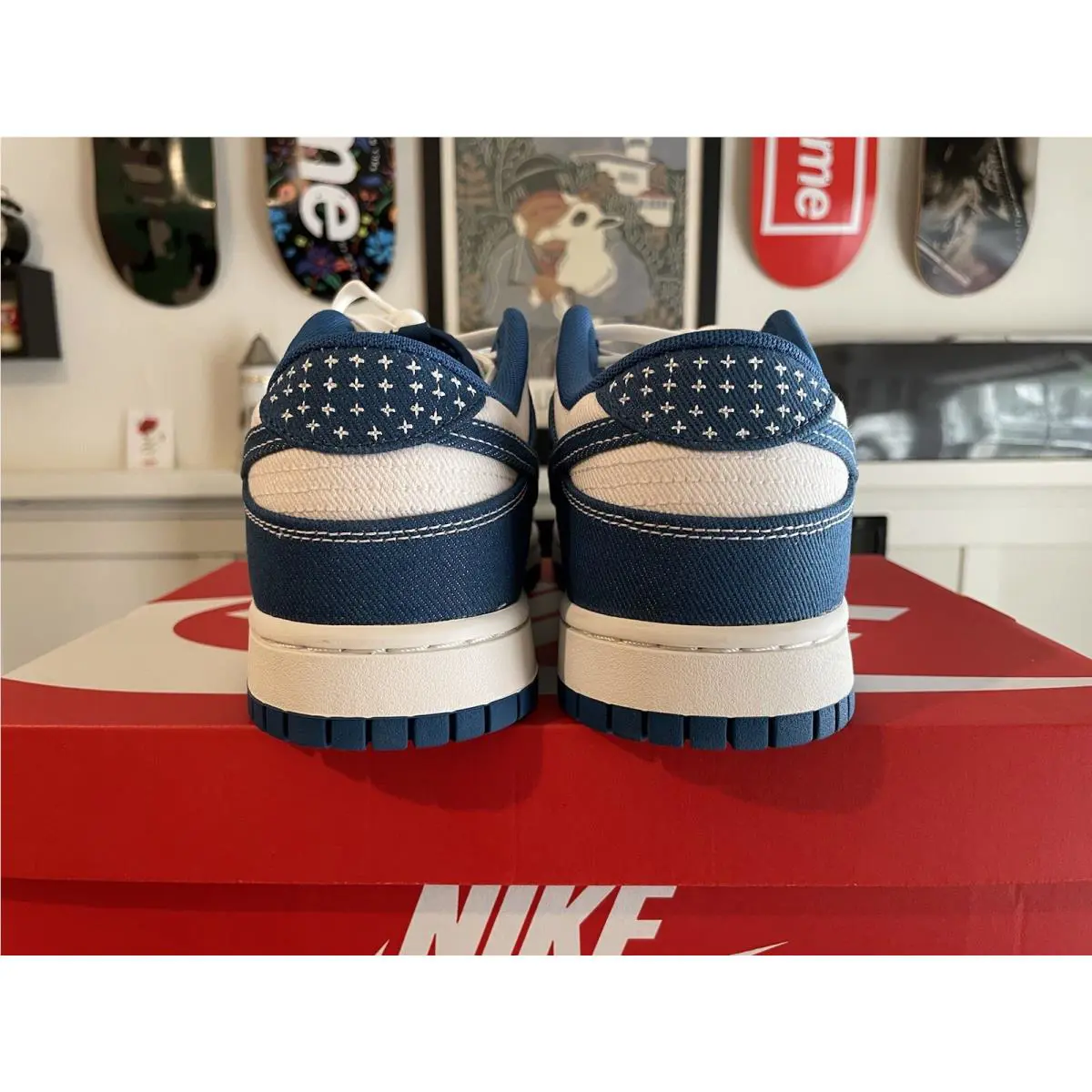 Nike shoes - Nike Dunk Low - Dunk Low - DV0834101 - SUMMIT WHITE/INDUSTRIAL BLUE (UPC: 00196153296039) 5