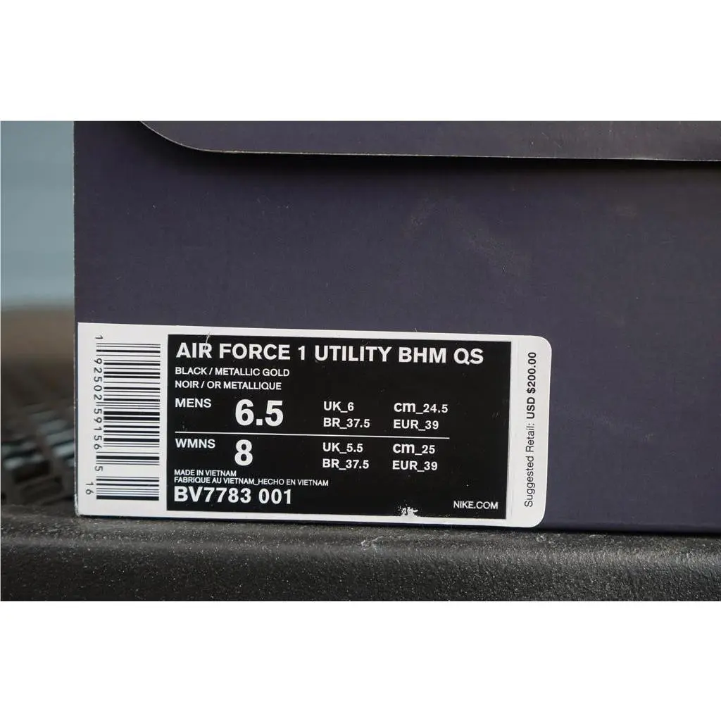 Nike shoes - Nike Air Force 1 - Air Force - BV7783-001 - Black 3