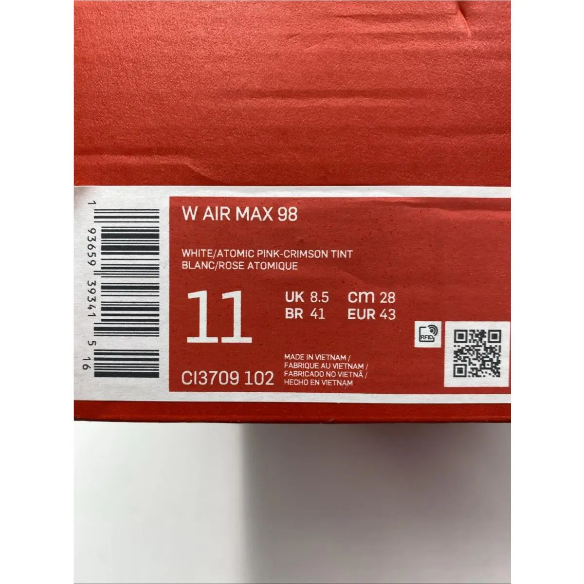 Nike shoes - Nike Air Max 98 - Air Max - CI3709 102 - White/Atomic Pink-Crimson Tint (UPC: 193659393415) 6