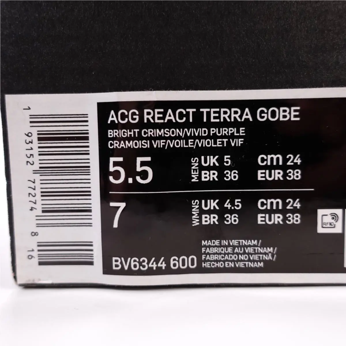 Nike shoes - Nike ACG React Terra Gobe - BV6344-600 - Red 10