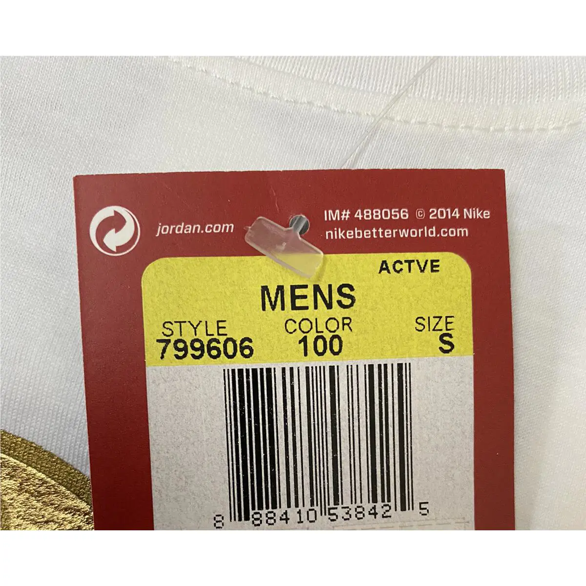 Nike clothing - NIKE AIR JORDAN 1 PINNACLE - 799606-100 - White/Gold (UPC: 0888410538425) 4
