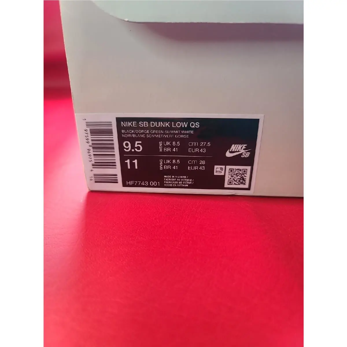 Nike shoes - Nike SB Dunk - Dunk - HF7743-001 - Black/Gorge Green-Summit White (UPC: 197599969754) 22