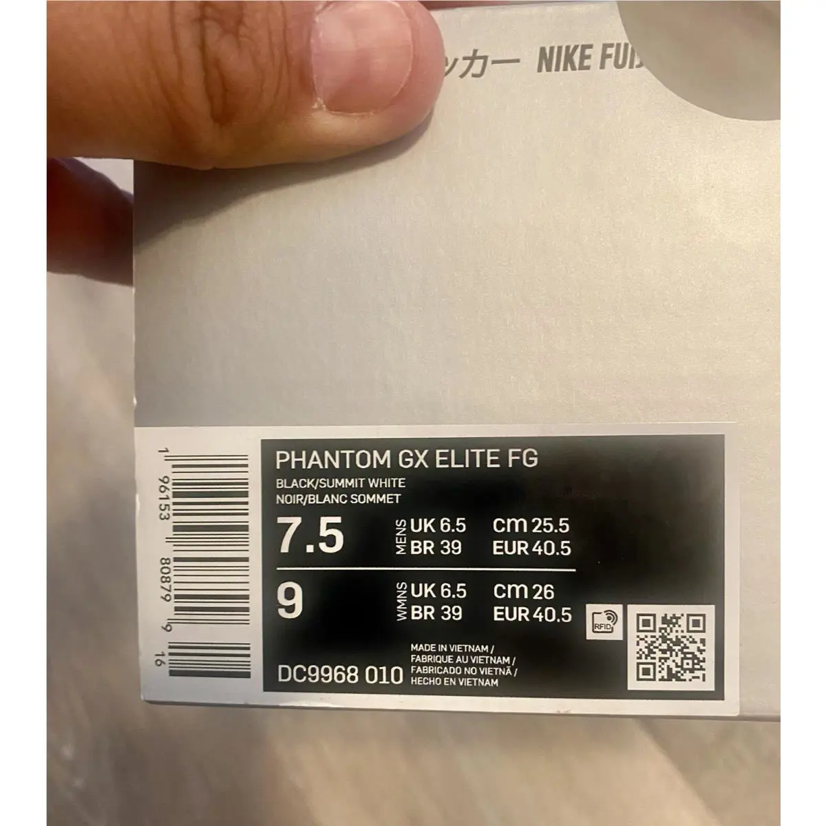 Nike shoes - Nike Phantom GX - Phantom - DC9968-010 - Black/Dark Smoke Grey/Total Orange/Summit White (UPC: 196153808799) 9