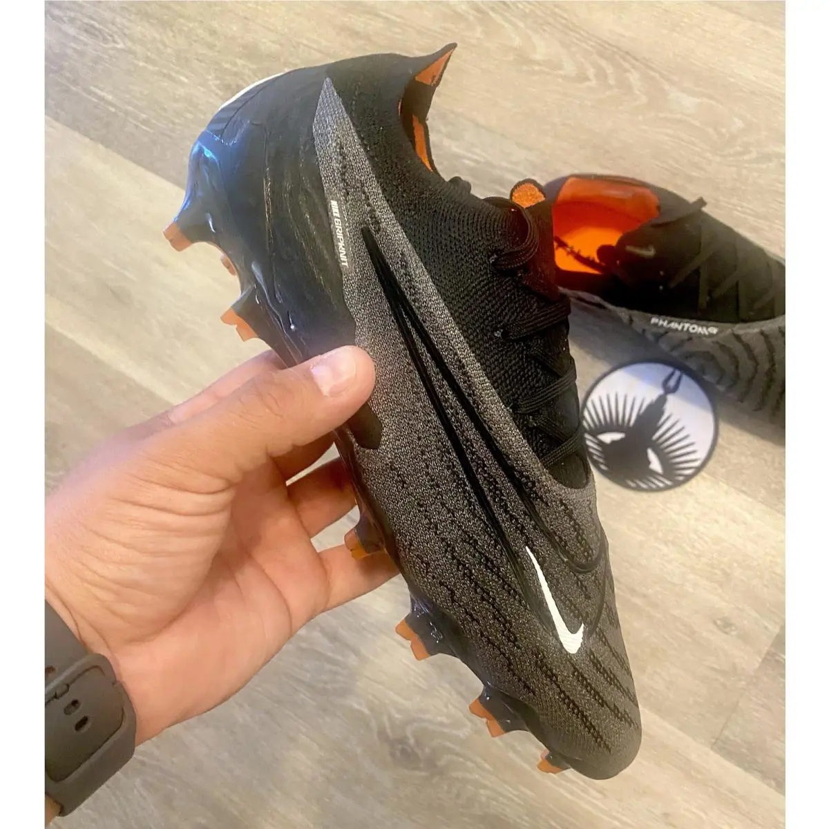 Nike shoes - Nike Phantom GX - Phantom - DC9968-010 - Black/Dark Smoke Grey/Total Orange/Summit White (UPC: 196153808799) 7