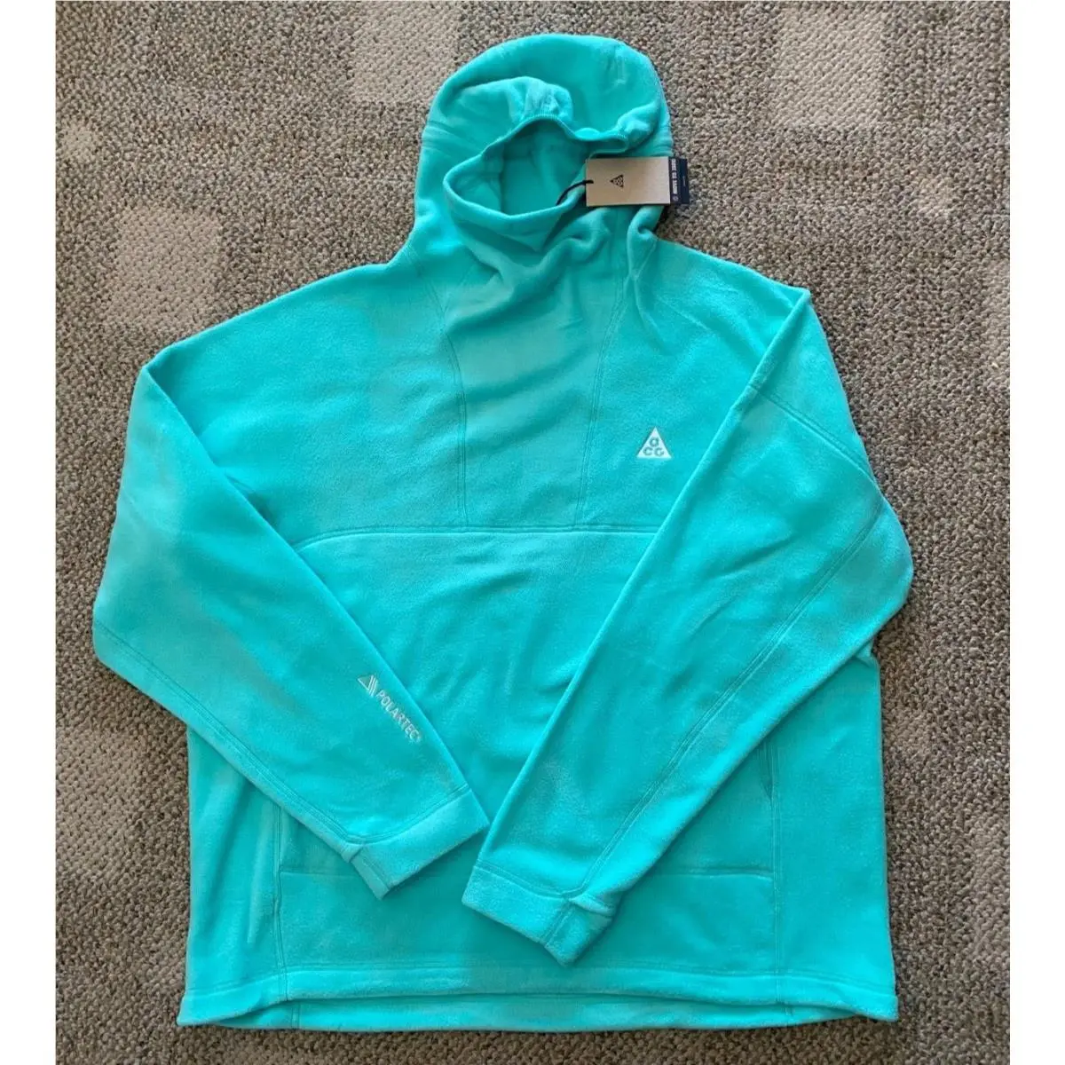 Nike Acg Hoodie Sweatshirt Polartec Pullover Fleece DQ5779-369 Men`s L