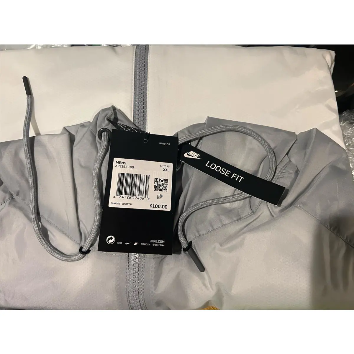 Nike clothing - Sportswear Windrunner Jacket - Sportswear Windrunner Jacket - AR2191-100 - White (UPC: 0884726174869) 1
