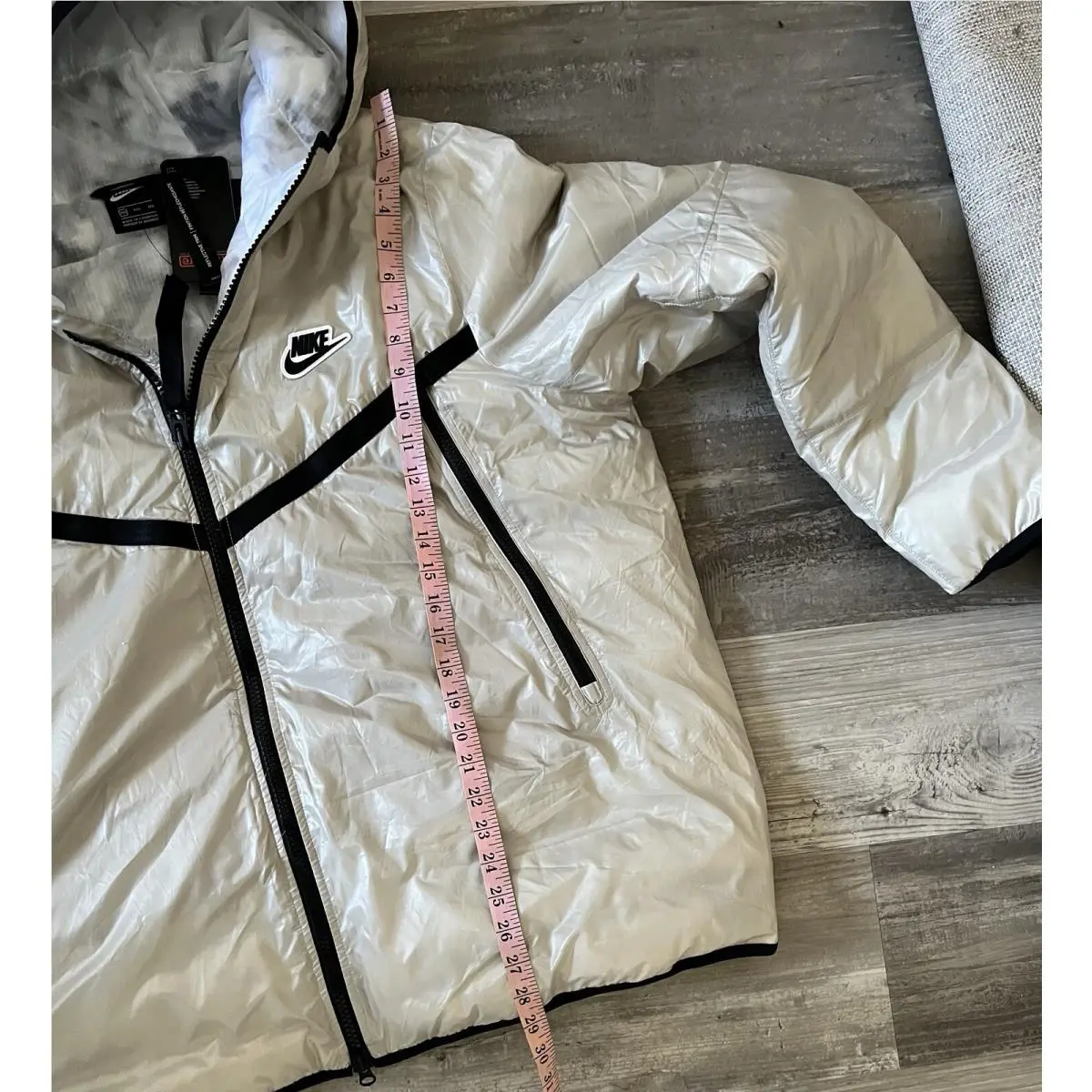Nike clothing - Nike Synthetic-Fill Windrunner - Windrunner - CZ1508 - Beige, Manufacturer: Stone/White/Black (UPC: 194494714991) 12