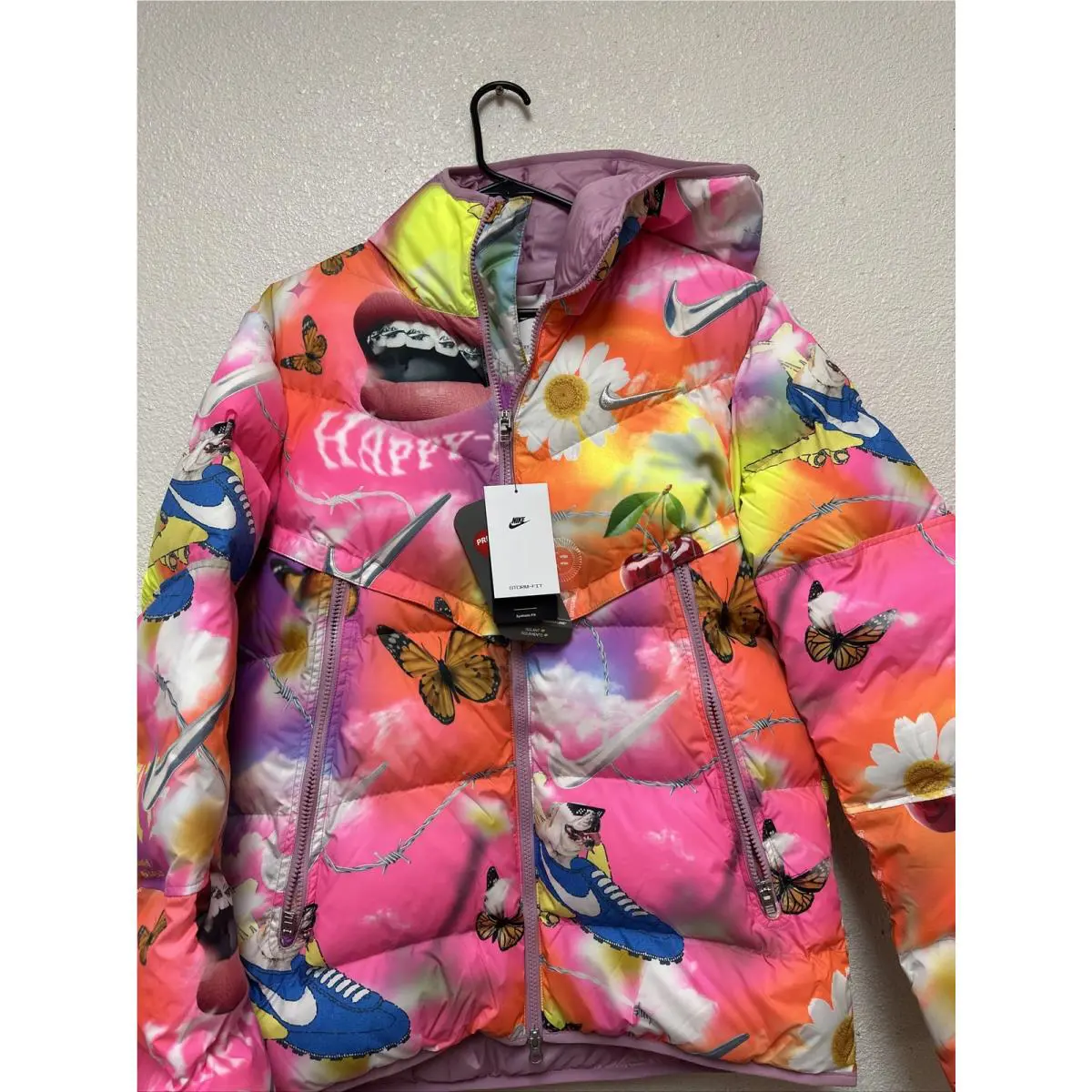 Nike clothing - Nike Sportswear Storm-FIT Windrunner Primaloft Jacket - White/Light Smoke Grey/Black (UPC: 5460154029640) 1