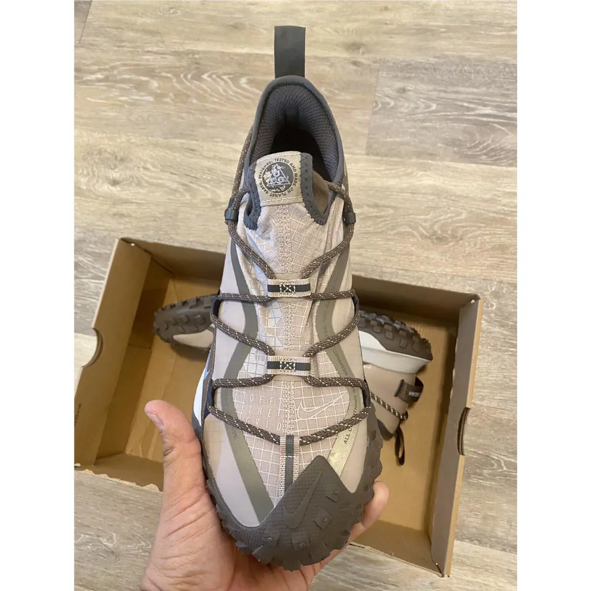 Nike shoes - Nike ACG Mountain Fly Low SE - DQ1979-001 - Ironstone-Light Bone (UPC: 196149488479) 4