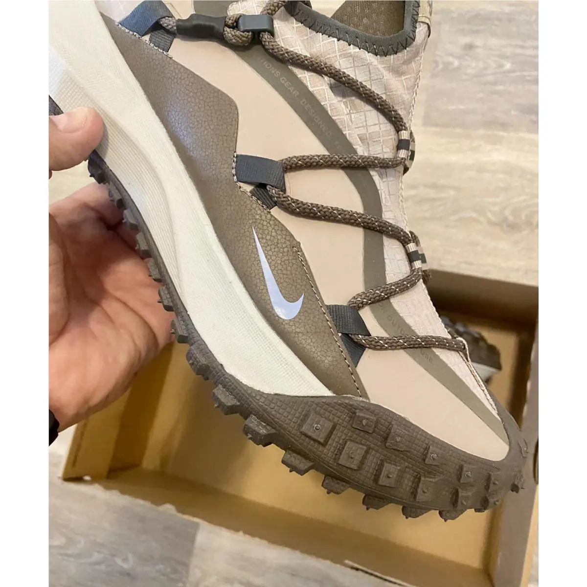 Nike shoes - Nike ACG Mountain Fly Low SE - DQ1979-001 - Ironstone-Light Bone (UPC: 196149488479) 7