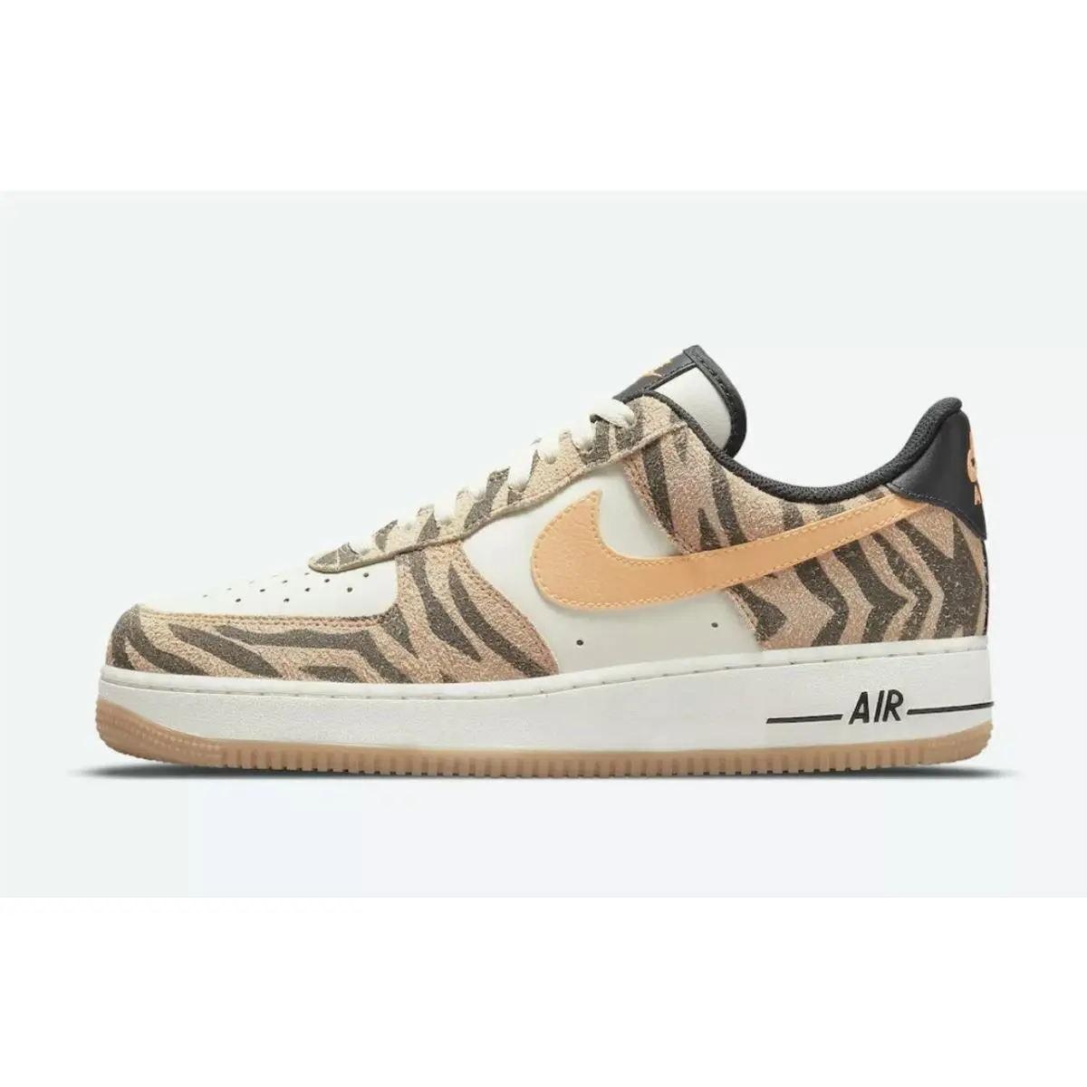Nike Men Air Force 1 07 Prm Daktari Coconut Milk-orange SZ 10 DJ6192-100