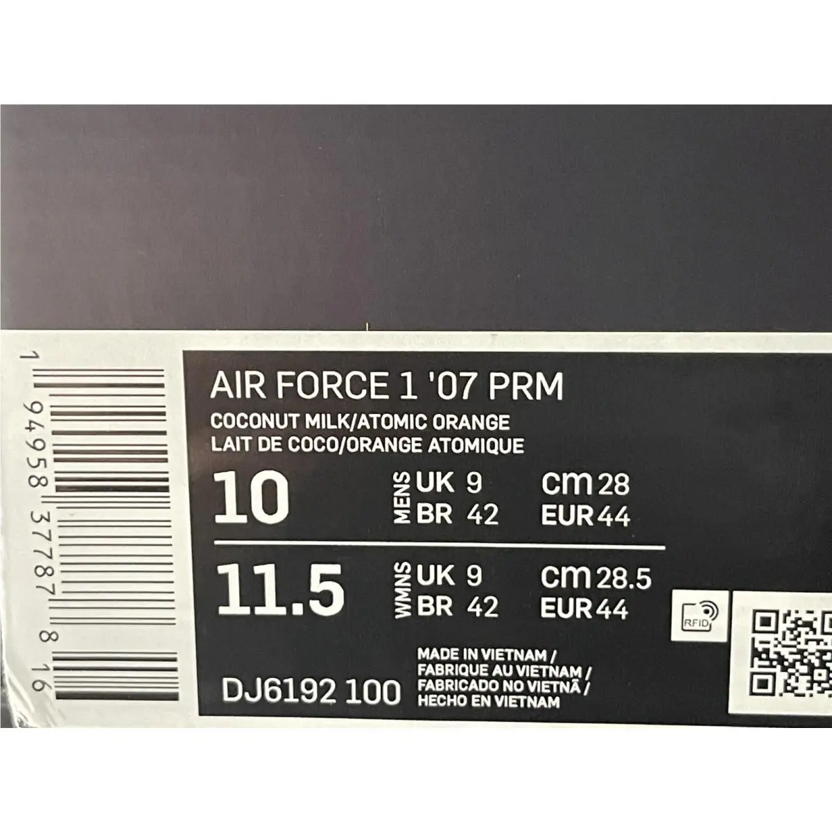 Nike shoes - Nike Air Force 1 - Air Force - DJ6192-100 - COCONUT MILK (UPC: 0194958377878) 6