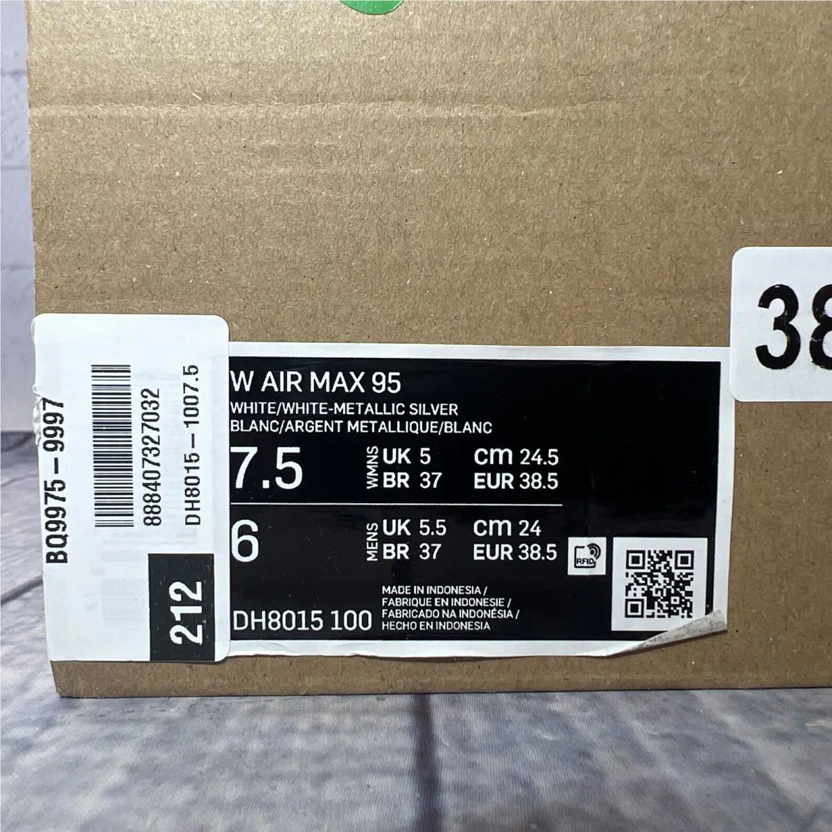 Nike shoes - Nike Air Max 95 - Air Max - DH8015-100 - White/ White- Metallic Silver 11