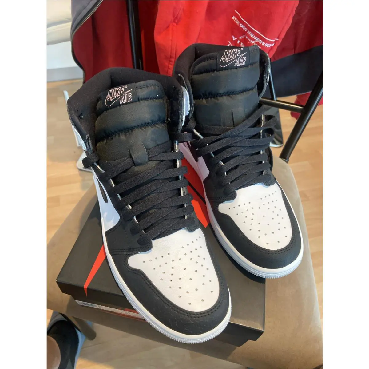Nike shoes - Air Jordan 1 - Air - 555088-108 - Gray (UPC: 0195869260969) 2
