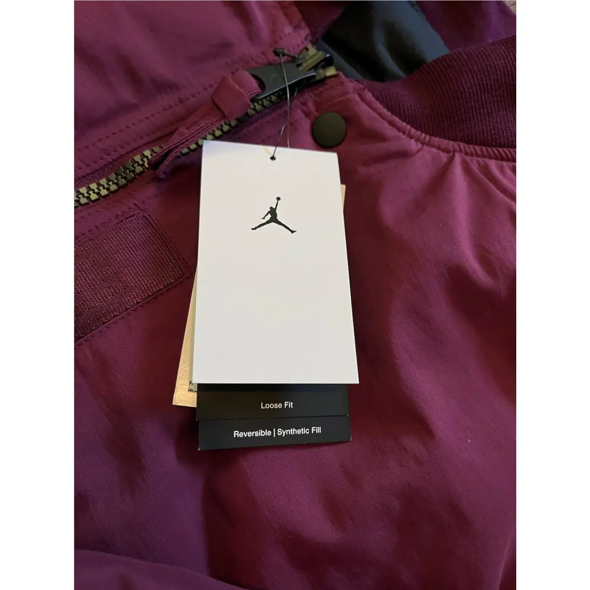Nike clothing - Air Jordan DA9796-610 - Air - Maroon / Black (UPC: 195243553724) 2