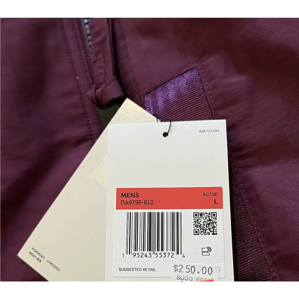 Nike clothing - Air Jordan DA9796-610 - Air - Maroon / Black (UPC: 195243553724) 6