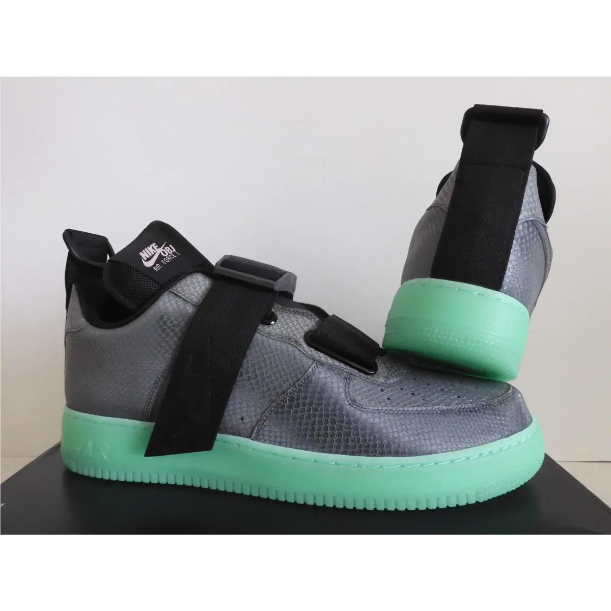 Nike shoes - Nike Air Force 1 Utility QS OBJ - AV2040-001 - Grey (UPC: 884498008195) 0