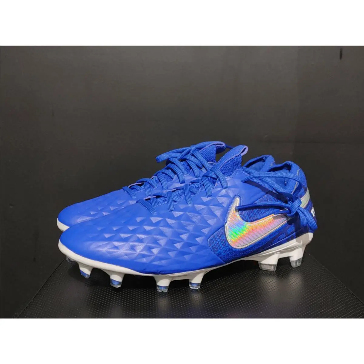Nike shoes - Tiempo Legend 8 Elite FG ACC - AT5293-414 - Blue 0