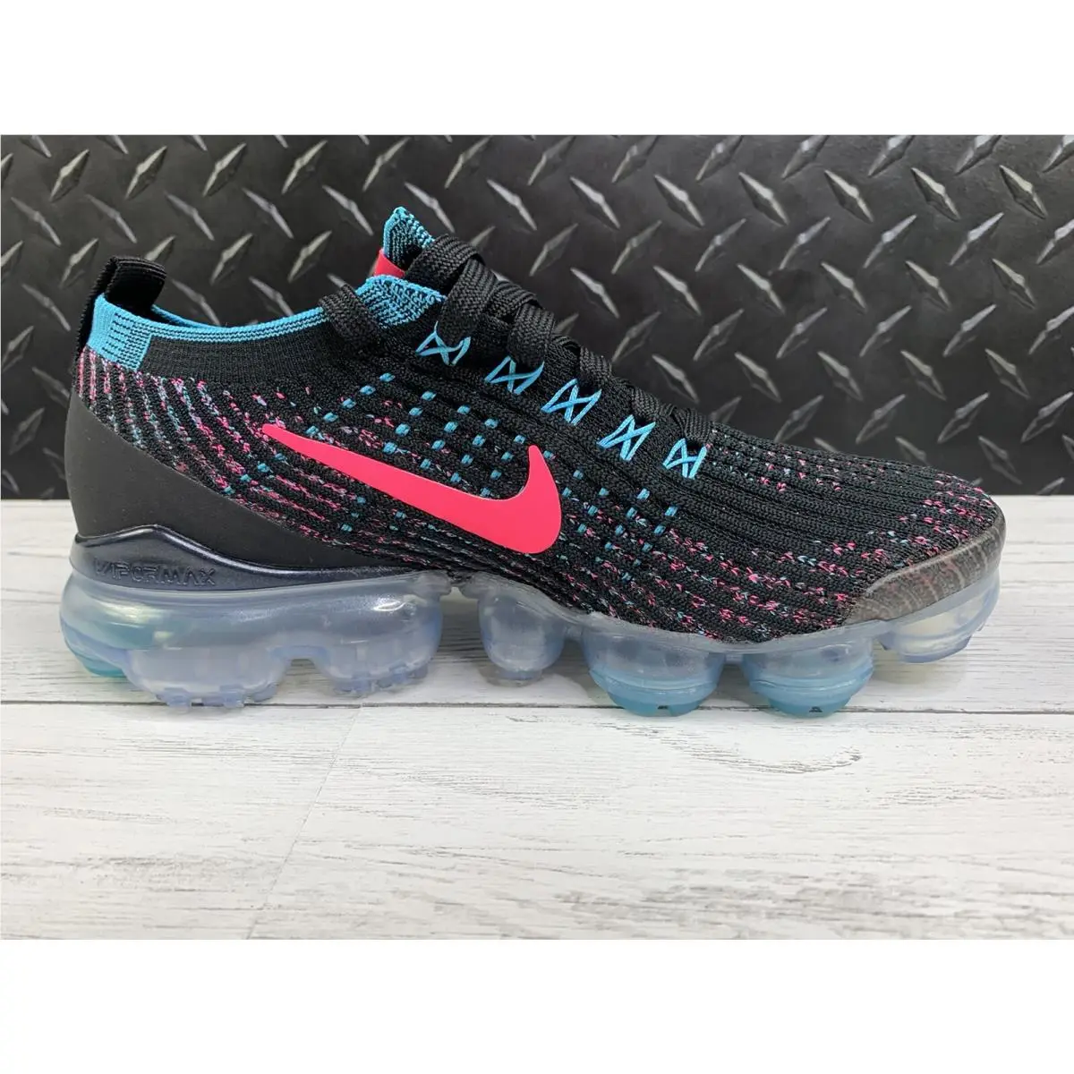 Nike shoes - Nike Air Vapormax Flyknit 3 - CZ7988-001 - Black, Pink, Blue, Manufacturer: Black / Hyper Pink - Baltic Blue 8