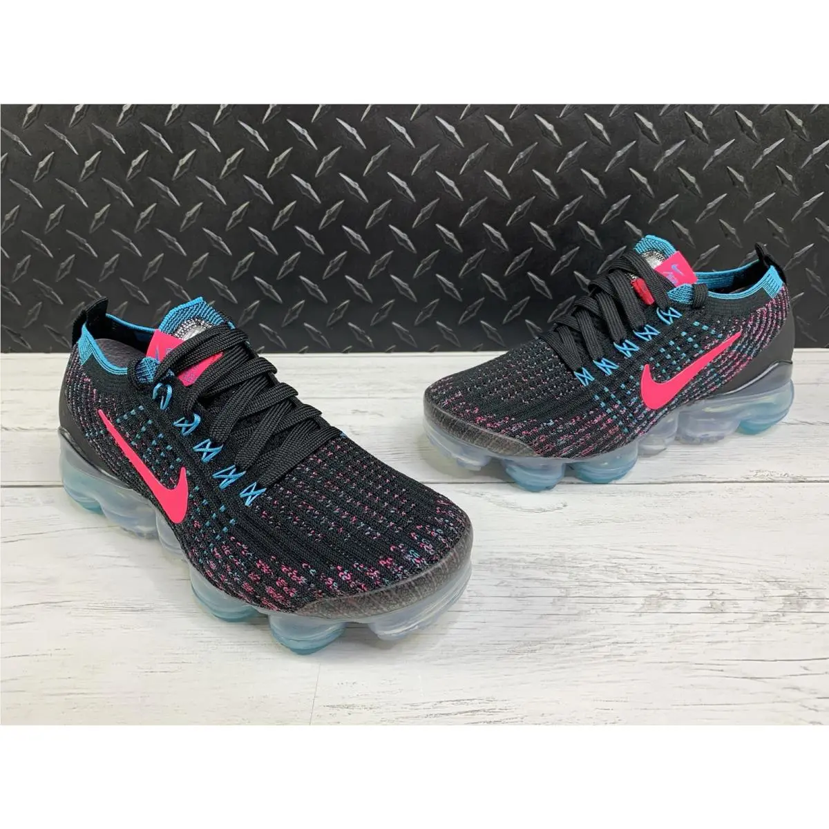 Nike shoes - Nike Air Vapormax Flyknit 3 - CZ7988-001 - Black, Pink, Blue, Manufacturer: Black / Hyper Pink - Baltic Blue 0