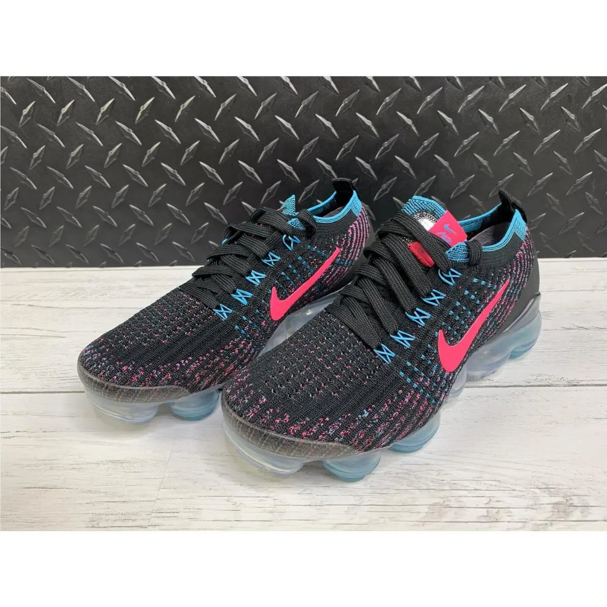 Nike shoes - Nike Air Vapormax Flyknit 3 - CZ7988-001 - Black, Pink, Blue, Manufacturer: Black / Hyper Pink - Baltic Blue 3