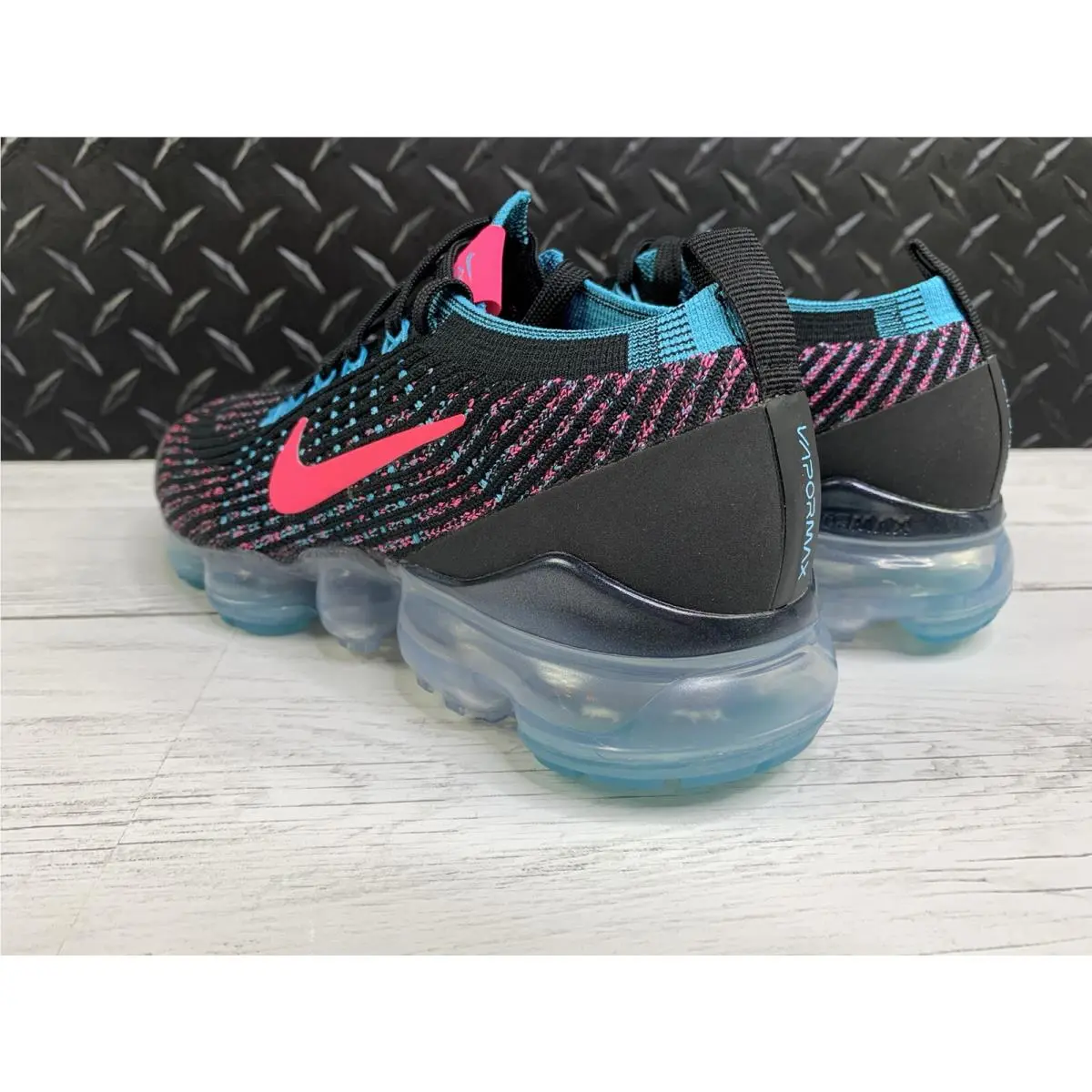 Nike shoes - Nike Air Vapormax Flyknit 3 - CZ7988-001 - Black, Pink, Blue, Manufacturer: Black / Hyper Pink - Baltic Blue 6