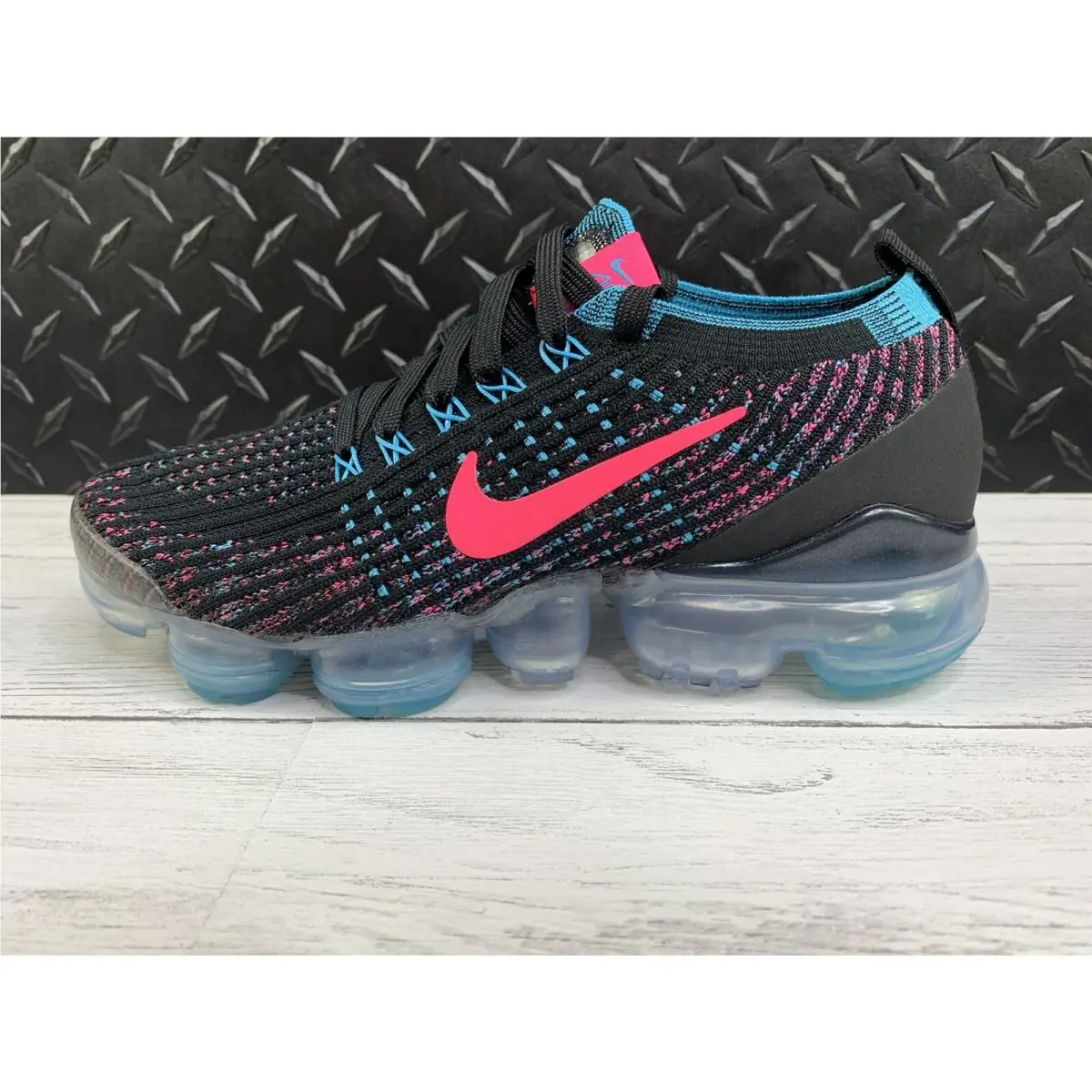 Nike shoes - Nike Air Vapormax Flyknit 3 - CZ7988-001 - Black, Pink, Blue, Manufacturer: Black / Hyper Pink - Baltic Blue 7