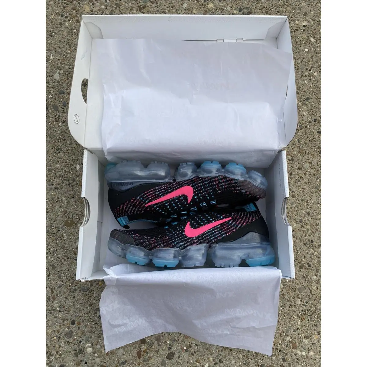 Nike shoes - Nike Air VaporMax Flyknit - Air VaporMax Flyknit - CZ7988-001 - Black / Hyper Pink / Baltic Blue 6