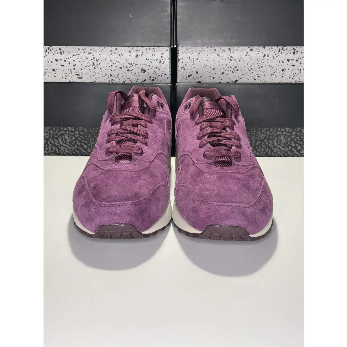 Nike shoes - Nike Air Max 1 Premium - 874844-602 - Bordeaux/Bordeaux-Desert Sand (UPC: 0191887677994) 1