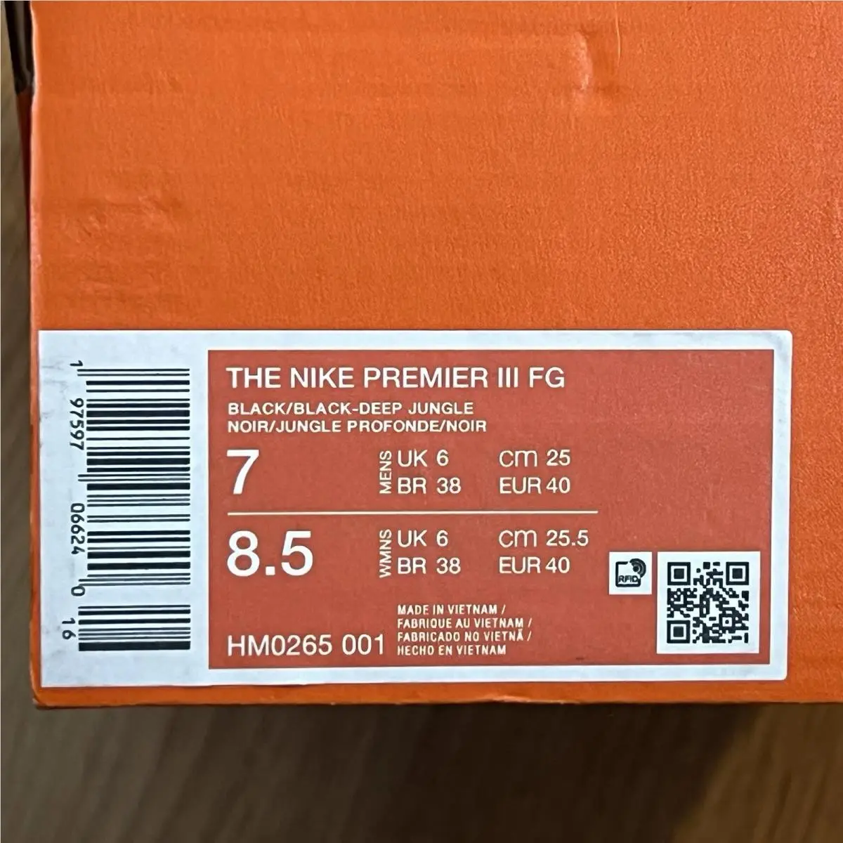 Nike shoes - Nike Premier 3 - Premier - HM0265-001 - Black (UPC: 197597066240) 7