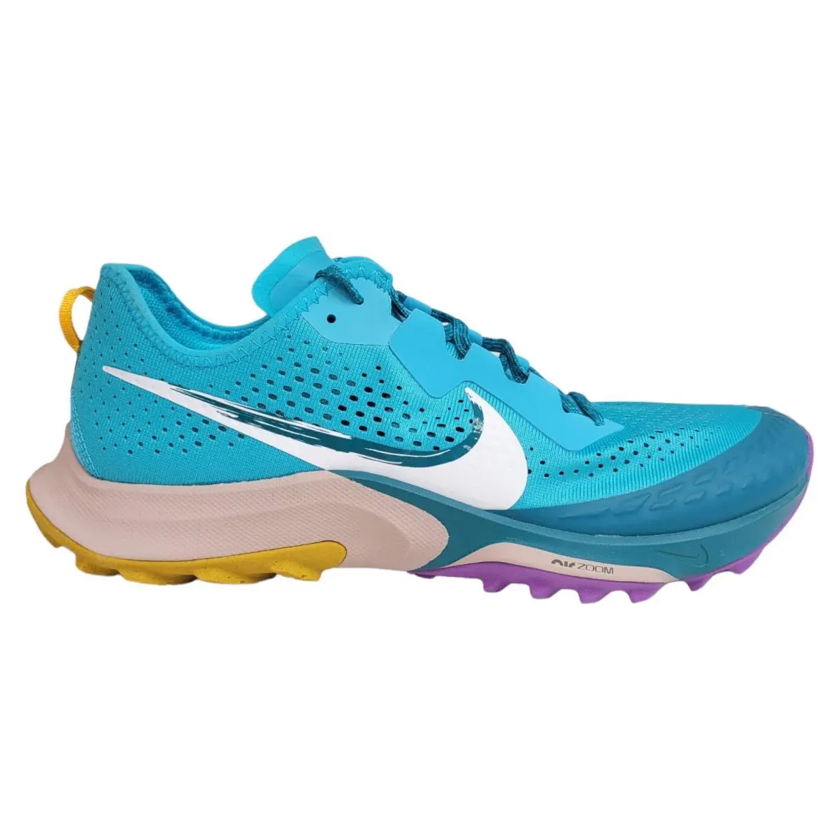 Nike Mens 11.5 Air Zoom Terra Kiger 7 Turquoise Blue Running Shoes CW6062-400