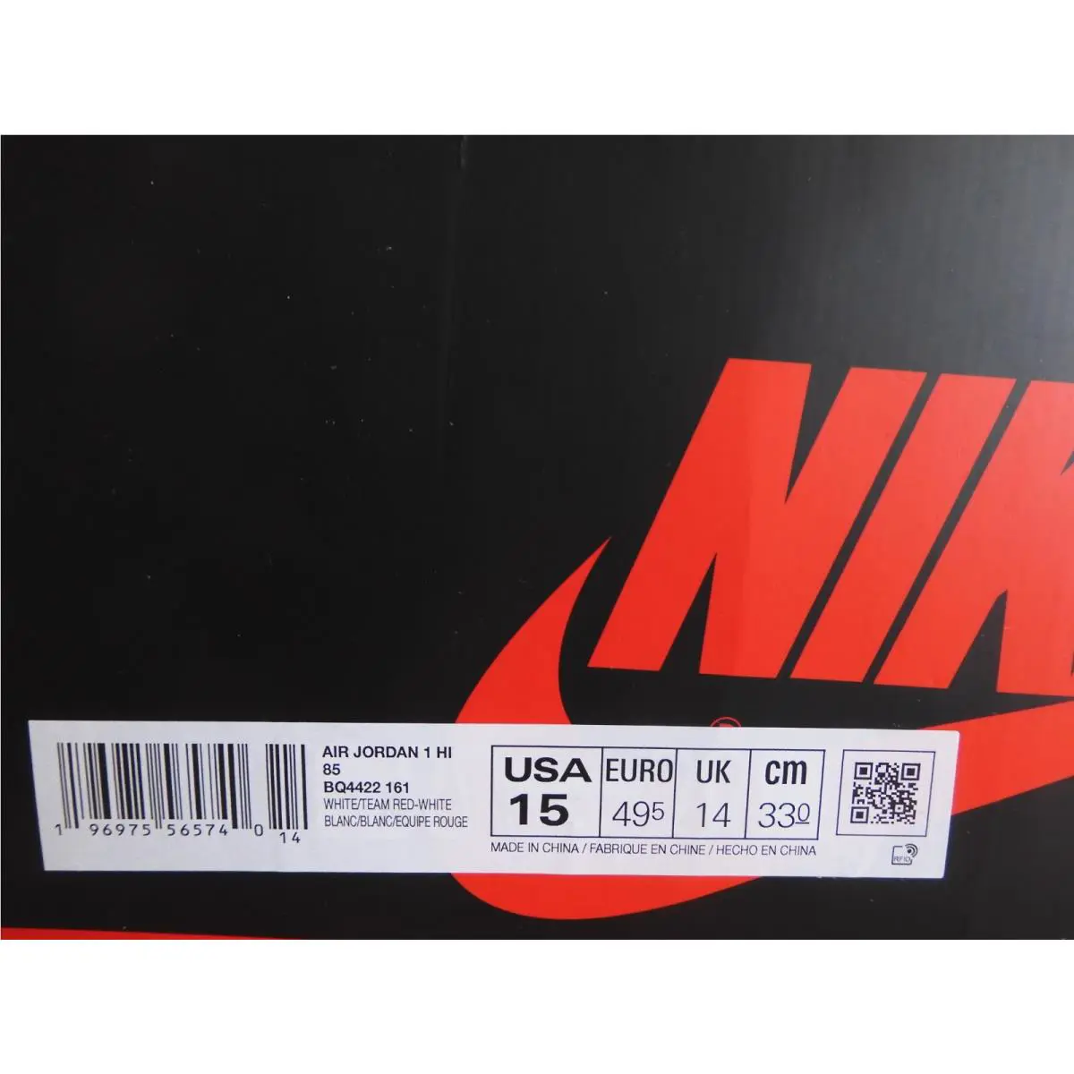 Nike shoes - Nike Air Jordan 1 - Air - BQ4422 161 - Black (UPC: 196975565740) 4