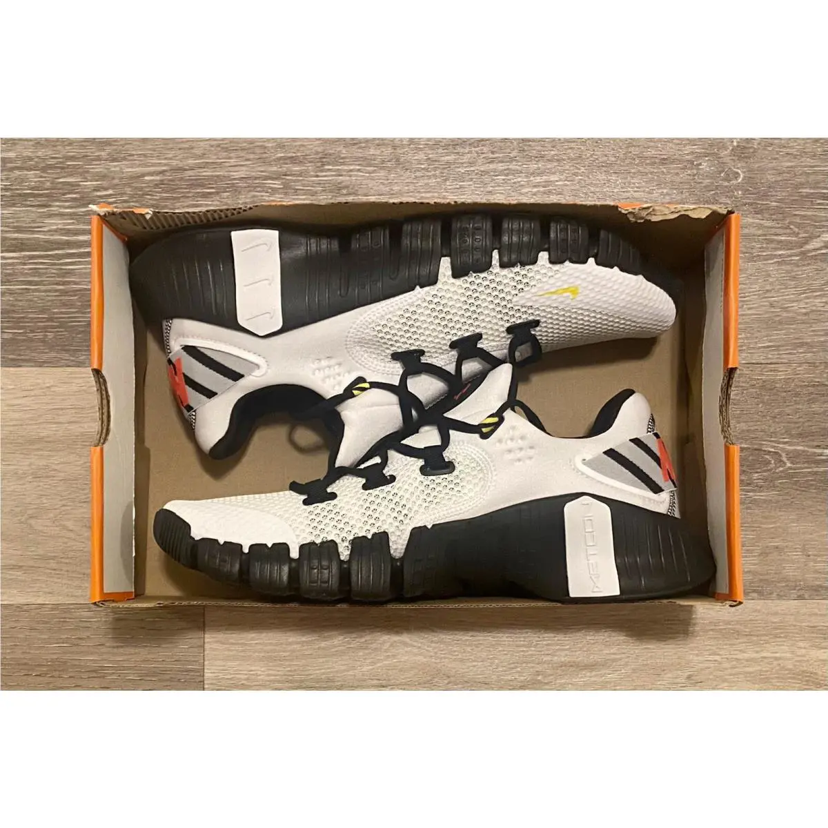 Nike shoes - Nike Free Metcon 4 - Free Metcon - DV6959-100 - White-Opti Yellow-Black (UPC: 196151574221) 5