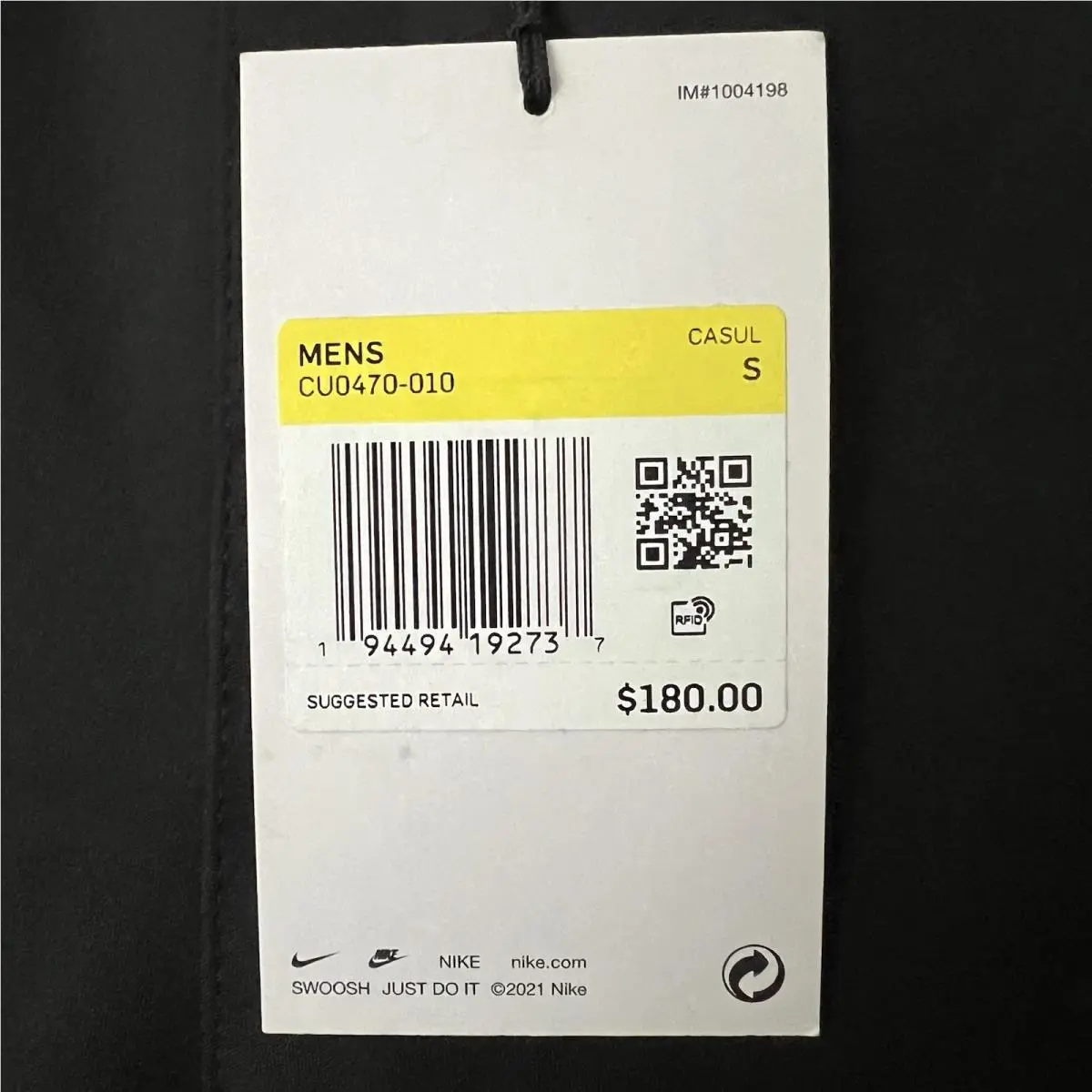 Nike clothing - Nike Acronym - Acronym - CU0470-010 - Black (UPC: 194494192737) 1