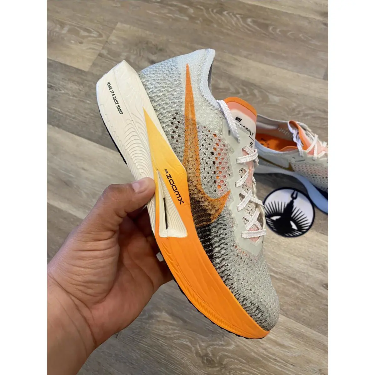 Nike shoes - Zoomx Vaporfly Next% 3 - Zoomx Vaporfly - FV3633-081 - Sea Glass/Sail/Bronzine/Bright Mandarin (UPC: 196969979324) 8