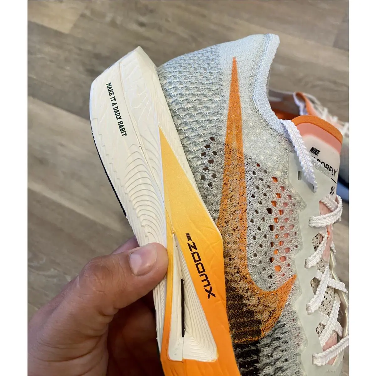 Nike shoes - Zoomx Vaporfly Next% 3 - Zoomx Vaporfly - FV3633-081 - Sea Glass/Sail/Bronzine/Bright Mandarin (UPC: 196969979324) 7
