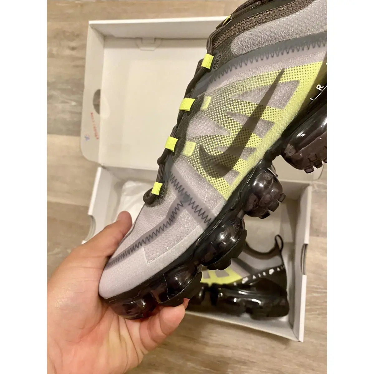 Nike shoes - Nike Air Vapormax 2019 LX - BV1712-001 - Atmosphere Gray-Black-Volt (UPC: 193145551299) 2