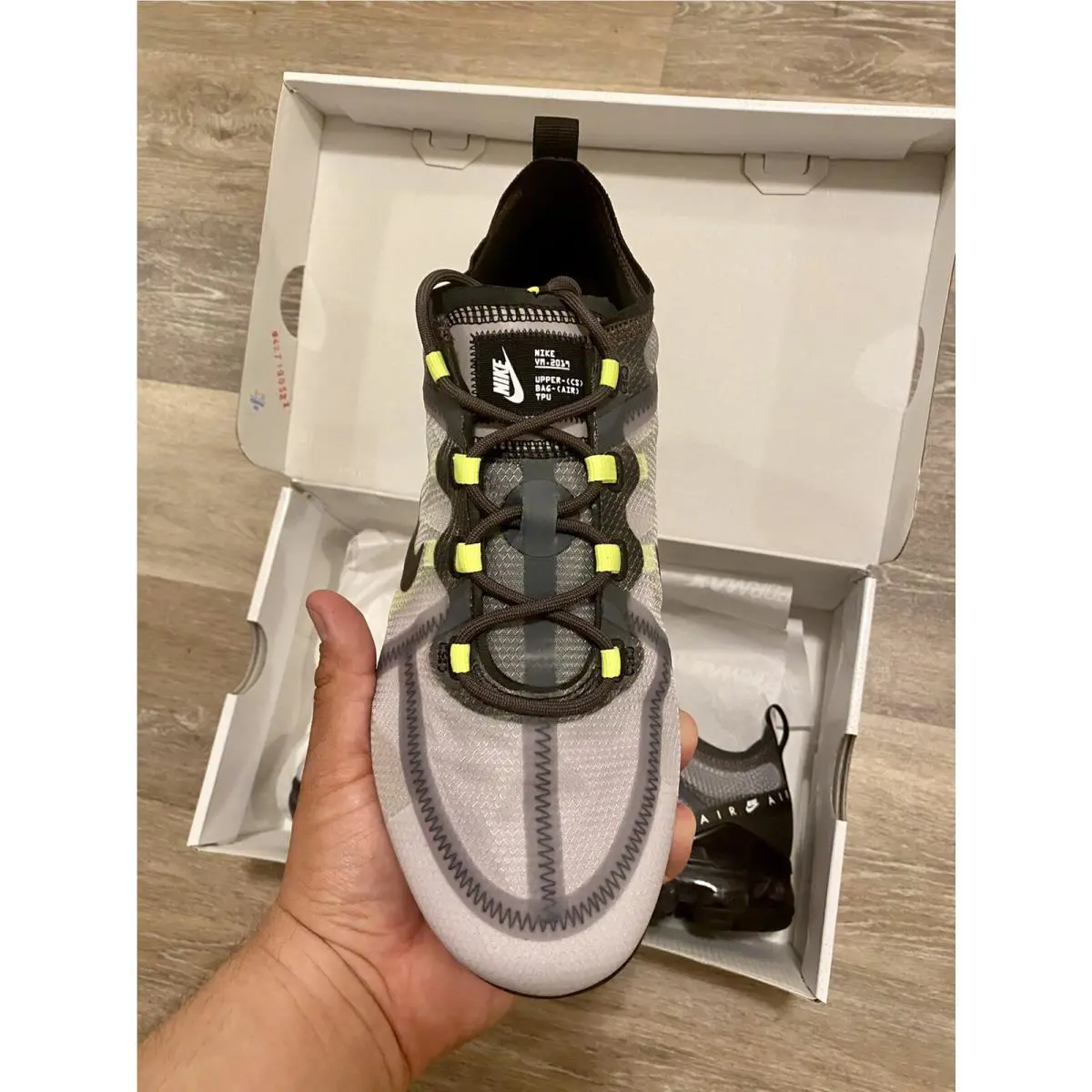 Nike shoes - Nike Air Vapormax 2019 LX - BV1712-001 - Atmosphere Gray-Black-Volt (UPC: 193145551299) 4