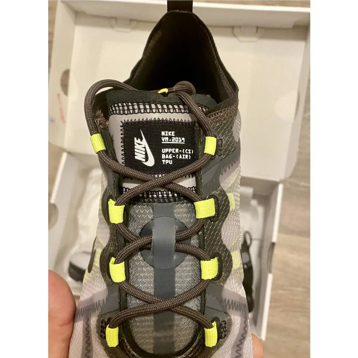 Nike shoes - Nike Air Vapormax 2019 LX - BV1712-001 - Atmosphere Gray-Black-Volt (UPC: 193145551299) 6