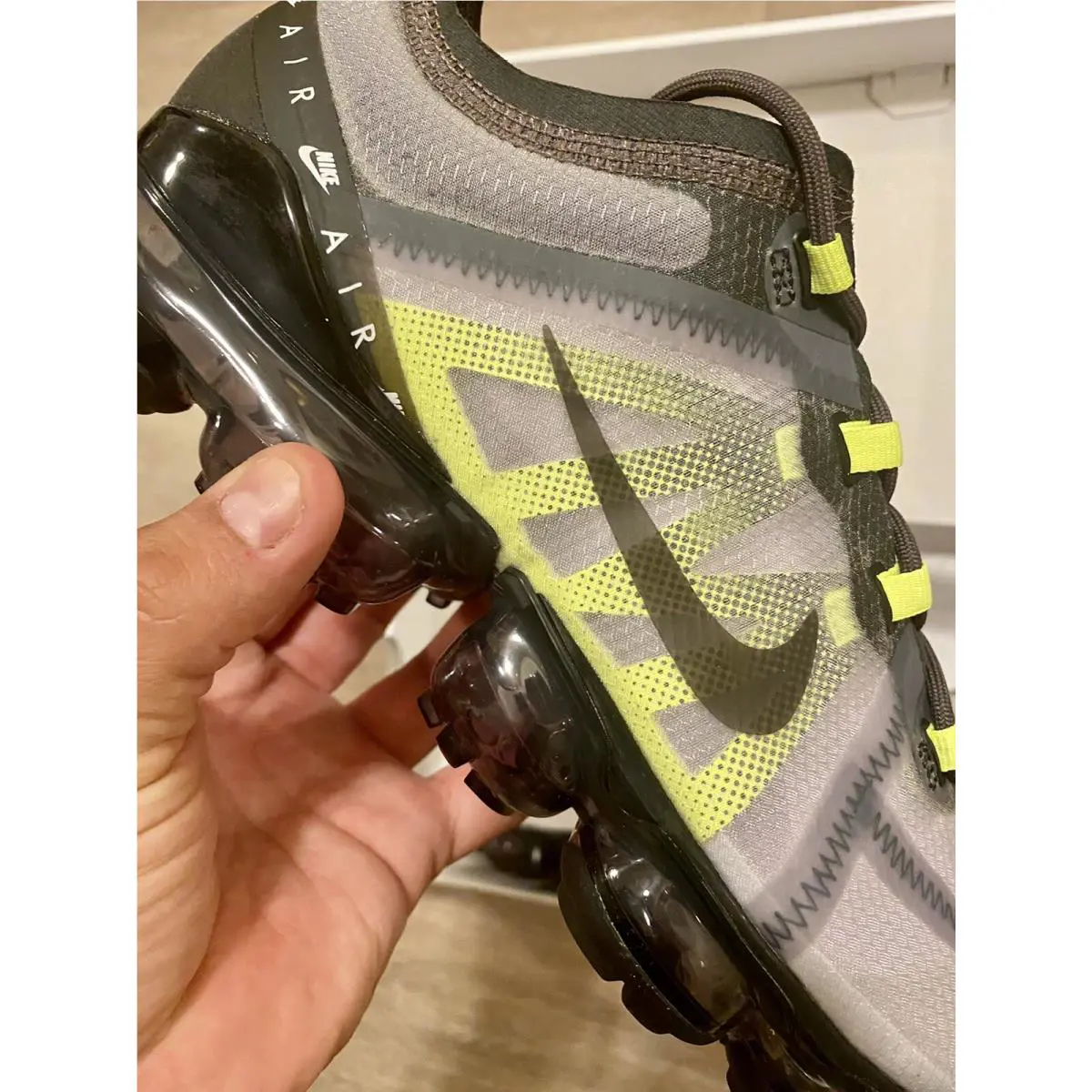 Nike shoes - Nike Air Vapormax 2019 LX - BV1712-001 - Atmosphere Gray-Black-Volt (UPC: 193145551299) 7