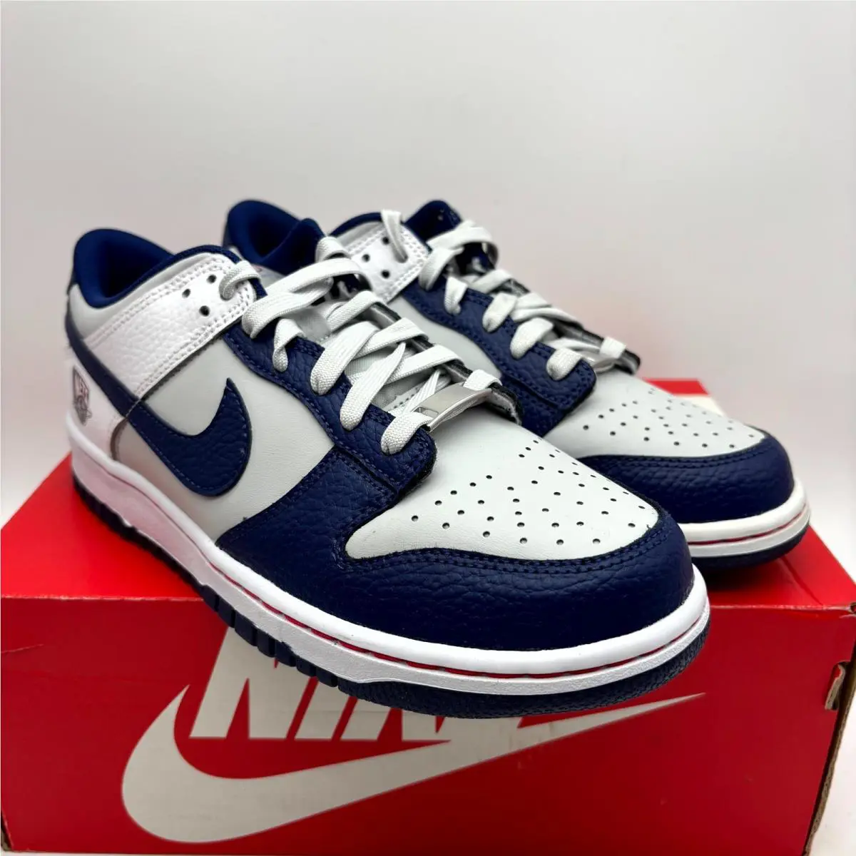 Nike shoes - Nike Dunk Low EMB DO6288-001 - DO6288-001 - White Navy (UPC: 195244246045) 0